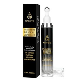Crema De Cafeína Para Ojos Crema Para Ojeras E Hinchazón Suero Para Ojos Antiedad Iluminador Y Líneas De Expresión Cuidado De Ojos Con Rodillo Y Bola 