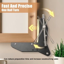 RYLNOK Woodworking Aluminum Miter Max Corner Clamp for Window Casing, Door Casing, Frame Fabrication, Photo Frame Cabinet Trim Transfer Pliers