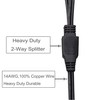SCCKE 3.3FT 14AWG Battery Alligator Crocodile Clip to 2 SAE