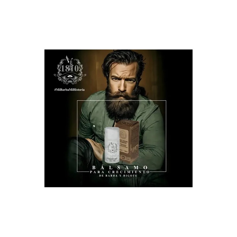 Bálsamo Crecimiento Barba Bigote The Shaving Co. 1810-500 3x50ml