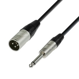 Adam Hall Cables 4 STAR MMP 0300 Microphone Cable REAN XLR Male to Jack TS | 3 m