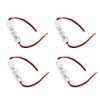 Acxico 4Pcs Low-Profile Inline Controller Dimmer Switch for Single Color