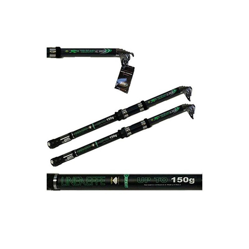 2 X EPX 3.0M 10FT TELESCOPIC CARBON ALL ROUND CARP
