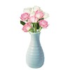 Unbreakable Vase for Flowers, Ceramic Look Plastic Vase for Home