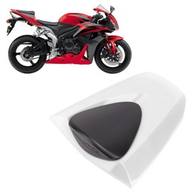 Rear Seat Cover Cowl Motorcycle Pillion Fairing Cover Replacement for CBR600RR 2007‑2019 (White)