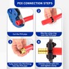 (20 Pack) Lidertik 1/2 Pex Ball Valve Shut Off Valve