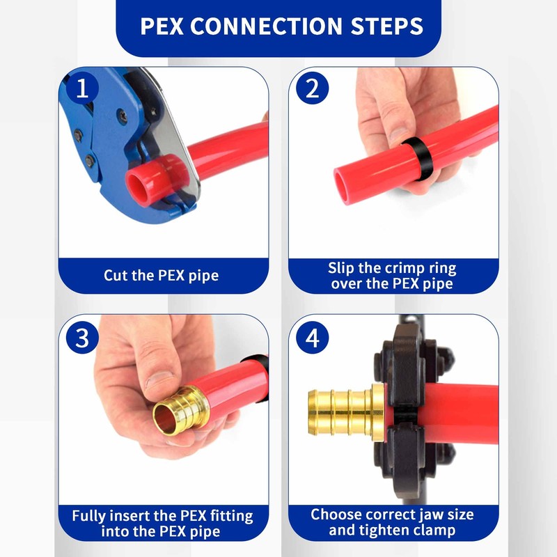 (20 Pack) Lidertik 1/2 Pex Ball Valve Shut Off Valve