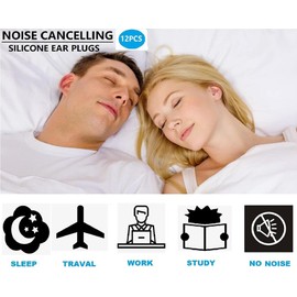 12 Paar wiederverwendbare Silikon-Ohrstöpsel für Schnarchen, Schwimmen, Reisen, Konzerte, Arbeit, Studium
