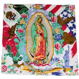 Novelty Bandanas 100% Cotton, Head Wrap 22" x 22" (MARIA, 22 X 22 in)