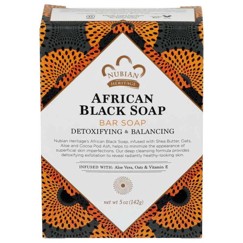 Nubian Heritage Soap Bar, African Black, 5 Ounce
