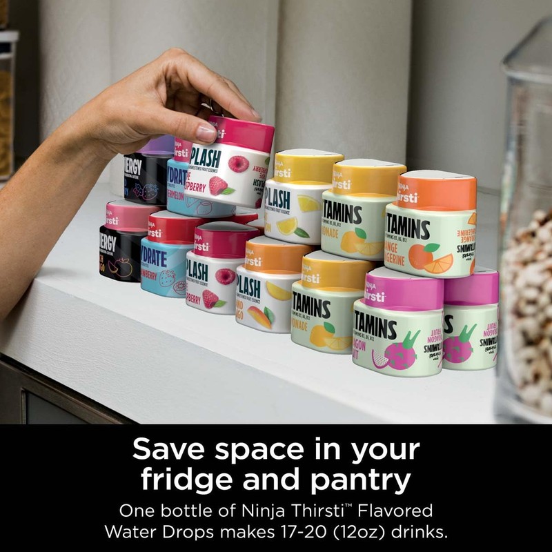 Ninja Thirsti Flavored Water Drops, SPLASH With Unsweetened Fruit Essence,