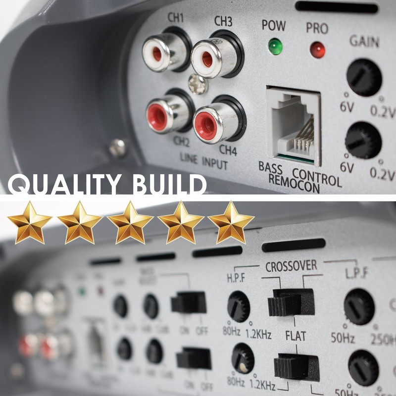 SoundXtreme Car Amplifiers ST-2500.2 5000W 2 Channels Class AB MOSFET