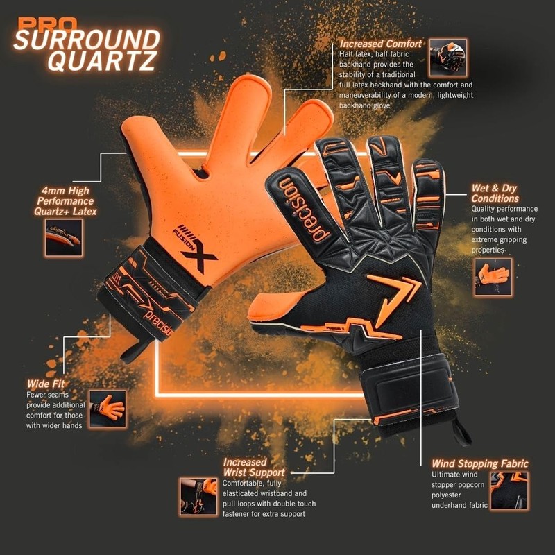Precision Fusion X Pro Surround Quartz Wider Hand Professional Football