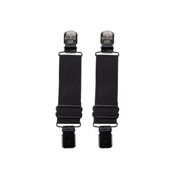 GARGOYLE BELLS Adjustable Boot Clips for Motorcycle Riding, Black Boot Straps Elastic Pant Keeper for Men & Women (Skull, 2 Pairs/4Pcs)