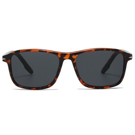 YAMEIZE Retro Square Sunglasses for Men Women Rectangle Vintage 90s Fashion Y2k Black Shades Sunglasses UV400