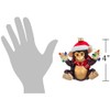 The Bridge Collection Santa Monkey Ornament - 4" Cute and