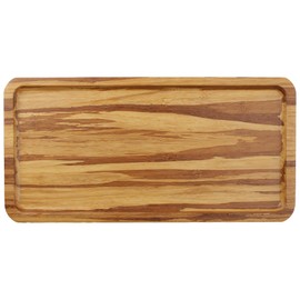 BambooMN Rectangular Bamboo Serving Tray - Tiger Stripe - 11 x 5.5 x 0.6-3 Trays