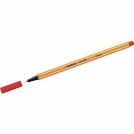 Stabilo Point 88 Fineliner Pen Red 0.4 mm – Fine Pens (Red, Orange, Red)
