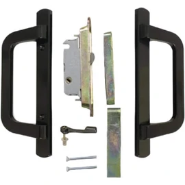 Alcan Premium PGT Door Handle Kit for Sliding Glass Door | Mortise Lock and Keeper Included | Sliding Glass Door Handle Complete Set (Bronze)