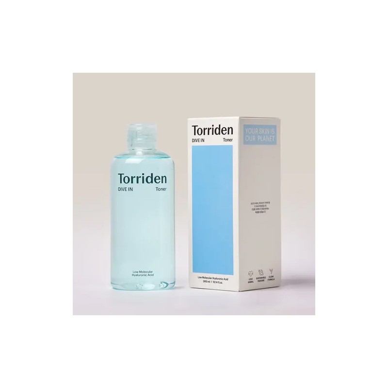 Torriden Dive In Tónico Facial Hidratante Ácido Hialurónico 300ml