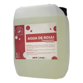 Tónico facial agua de rosas transparente 5 L | hidratación día/noche todo tipo de piel