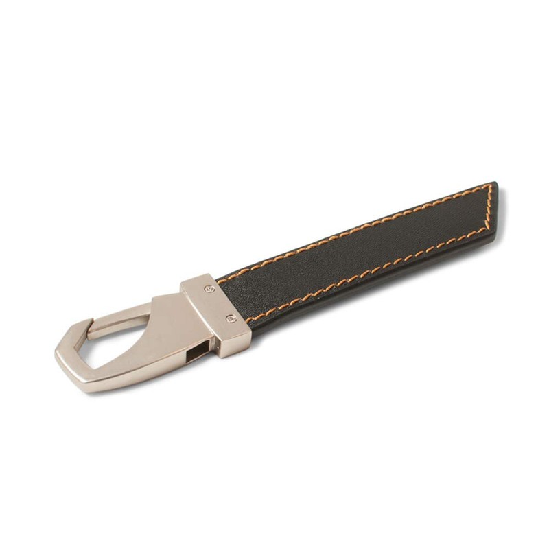Skoda MVF37-851 Kodiaq Carabiner Leather Pendant Key Ring Accessories