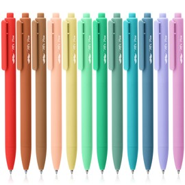 Mr. Pen- Retractable Gel Pens, 12 Pack, Assorted Colors, Fast Dry, Gel Pens Fine Point 0.7mm, Retractable Pens, Cute Pens, Gel Ink Pens, Aesthetic Pens for Journaling, Colorful Pens, Fine Tip Pens