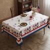 Esmorah 4th of July Tablecloth 60x84 Inch, Red White and