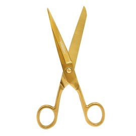 MultiBey Scissors Straight Recycled Stainless Steel 7" Copper Gold Multipurpose Fabric Leather Arts and Crafts Paper Shears Heavy Duty