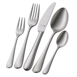 WMF Merit Cromargan Protect 1140966310 Espresso Spoons Set of 6 for 6 People, Sandblasted, Ergonomic, Dishwasher Safe Cutlery