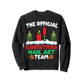 Xmas Nail Art Team - Manicurist Nail Technician Christmas Sweatshirt