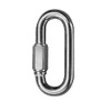 D Shape Locking Carabiner - Zinc Plated Quick Link Camp