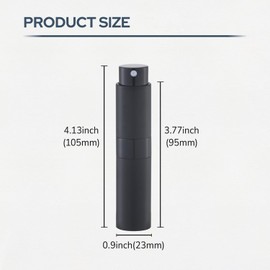Fusupak Perfume Atomizer Travel Bottle Refillable: Cologne Sprayer Portable for Men - Mini Spray Empty for Refill - 8ml Small Size Gold