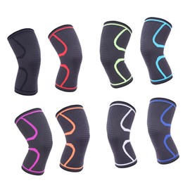 LALAFINA 1pc Sports Knee Support Sleeves Lightweight Knitted Protector for Joint Stability Suitable for Running Jogging and Everyday Activities Unisex Red