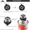 CAMPINGMOON Butane Nozzle Converter Adapter Simple Lockable for Nozzle Bottle