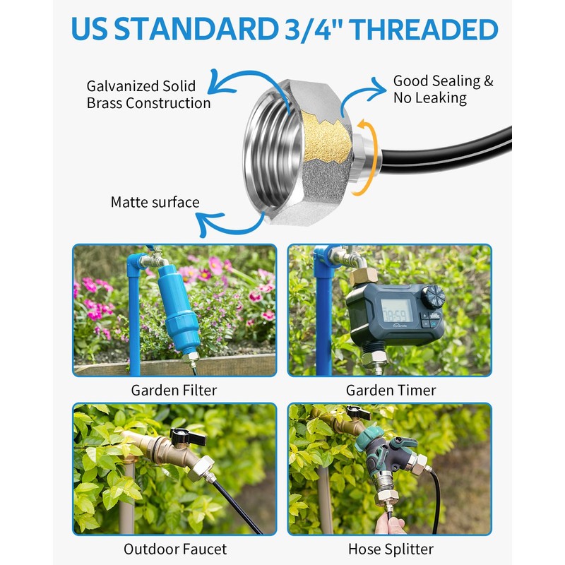 HOMENOTE Misting Cooling System, 26FT (8M) Misting Line + 7