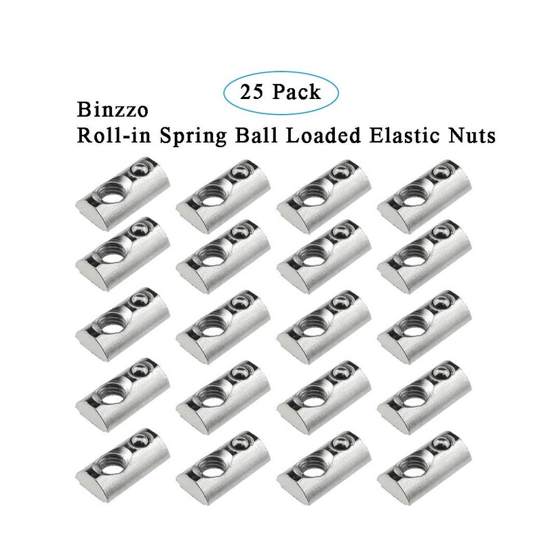 Odinest 2020 Series M5 T Slot Nuts Roll-in Spring Ball
