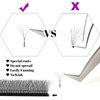 FADVAN Volume Eyelashes, 5D W Cross Y Eyelash Extension, Pre-Fanned