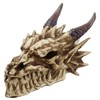 Ancient Fossil Stryker Dragon Head Incense Burner Statue Figurine Sculpture