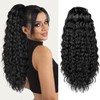 AISI BEAUTY Ponytail Extension Curly Drawstring Ponytail for Black Women