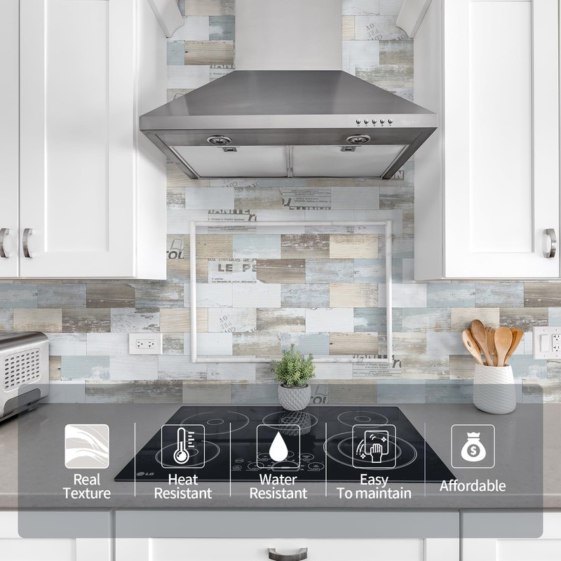 Yipscazo Peel and Stick backsplash 3 x 6 Inches 3D