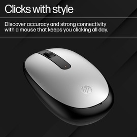 HP Wireless Mouse Bluetooth Wireless Wireless HP 240 Silver (Model Number: 43N04AA#UUF) Bluetooth 5.1 Latest Model
