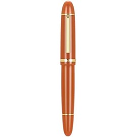 Jinhao X159 Pluma estilográfica 8 Punta fina, naranja con clip dorado, bolígrafo de escritura de gran tamaño