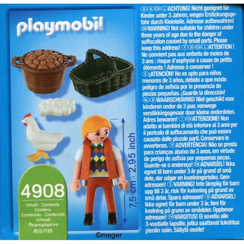 Playmobil 4908 Bäuerin mit Huhn