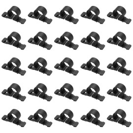 PATIKIL Suspension Pipe Clamps 3/4 Inch, 50 Pack Standard Tubing Supports for Pex Copper CPVC Pipe, Black