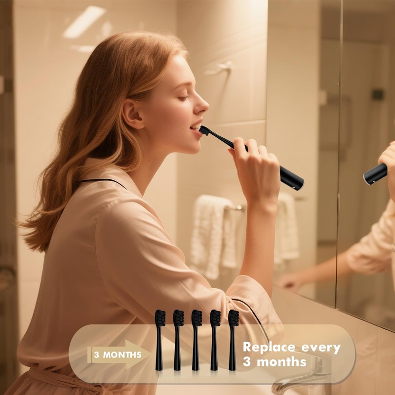 MOPIKO Sonic Electric Toothbrush for Adults - 6 Modes Rechargeable