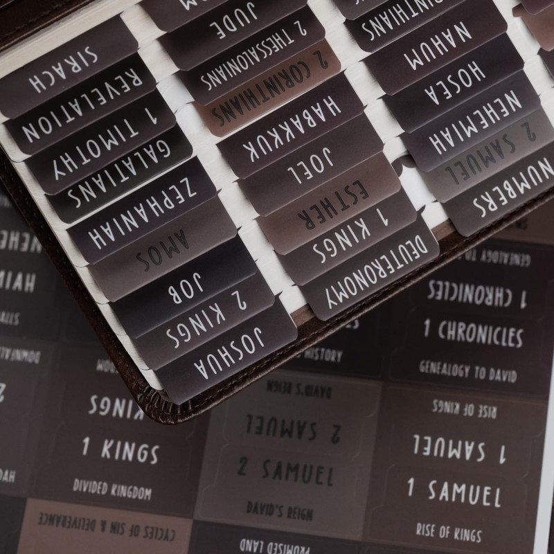 UPAFEXXI-Laminated Bible Tabs with Book Summaries, Bible Tabs for Women