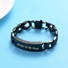 zeqingjw Men Urn Bracelet for Human Ashes Stainless Steel Cremation