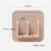 Dr.NOAH Silicone Wall Mount Toothbrush Holder | Sand Beige |