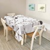 Walmsco Tablecloth Grey Gold Marble Print Decor For Dining Room
